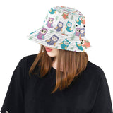 Cute owl pattern Unisex Bucket Hat