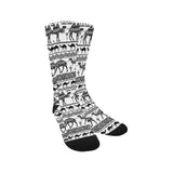 Camel polynesian tribal pattern Crew Socks