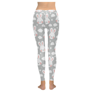 Rabbit cloud Pattern Women's Legging Fulfilled In US