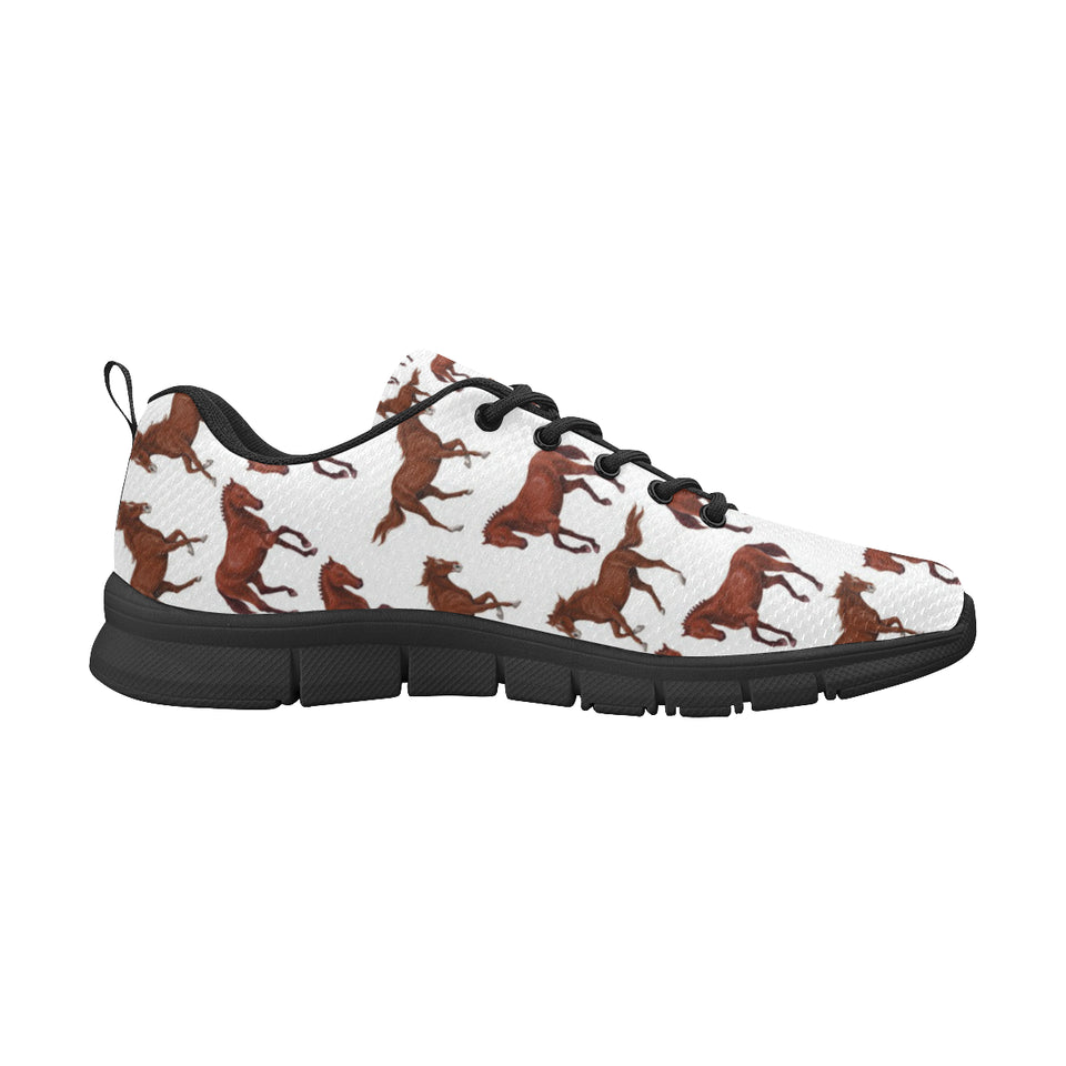 Horses running pattern background Men's Sneaker Shoes