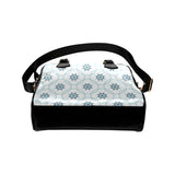 nautical steering wheel chain Shoulder Handbag