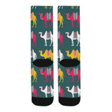 Camel pattern Crew Socks