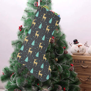 Deers star tree pattern Christmas Stocking