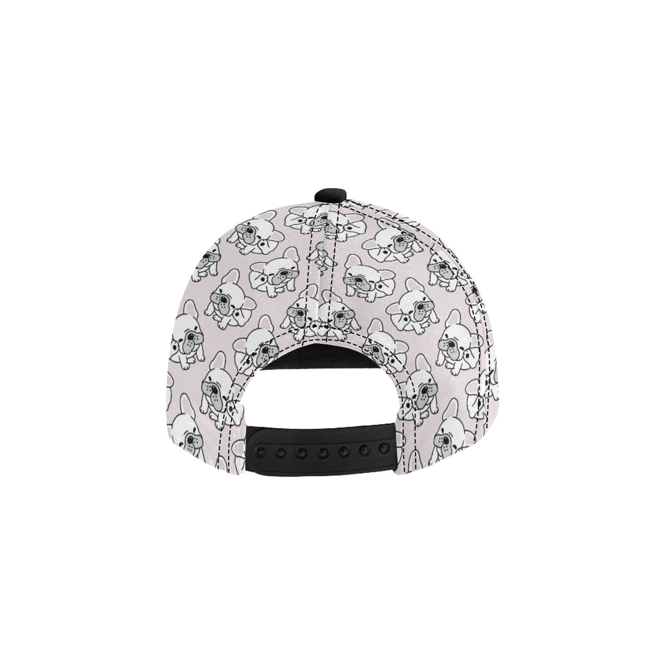 Cute french bulldog pattern All Over Print Snapback Cap