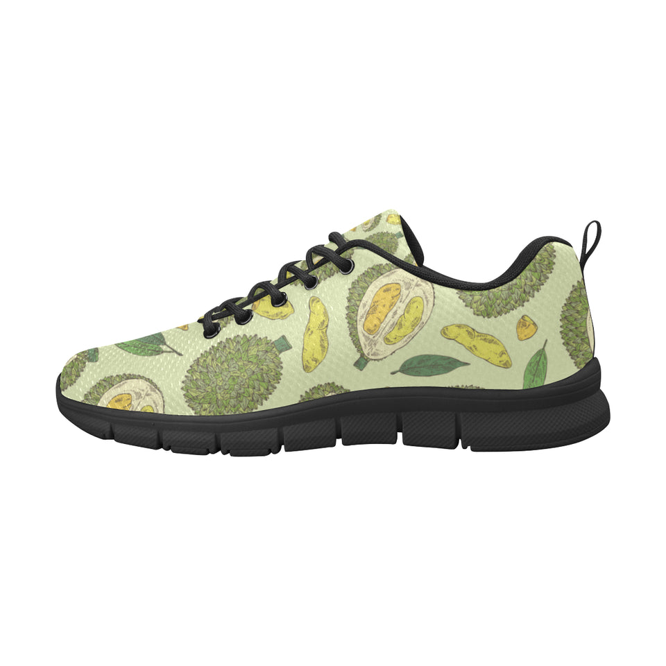 Durian leaves pattern background Men's Sneaker Shoes