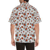 Ladybug Pattern Print Design 05 Men's All Over Print Hawaiian Shirt (Model T58)