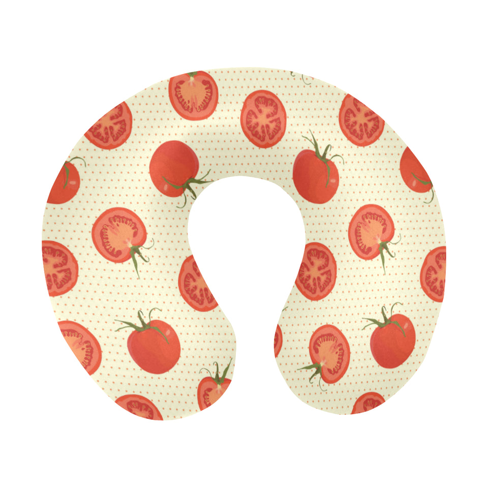 Tomato dot background U-Shaped Travel Neck Pillow