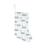 cute rhino heart pattern Christmas Stocking