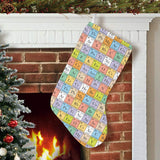 Chemistry Periodic Table Pattern Print Design 01 Christmas Stocking