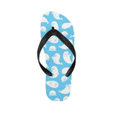 Cute white sea lion seals pattern Unisex Flip Flops