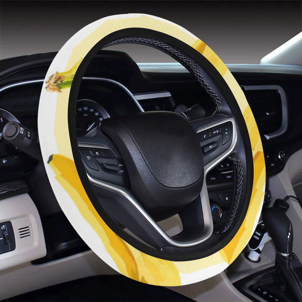 Banana pattern blackground Car Steering Wheel Cover