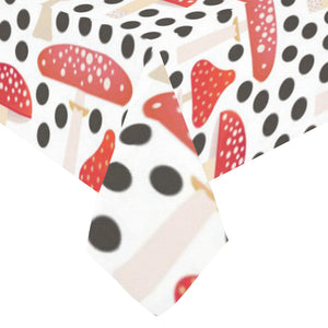 Red mushroom dot pattern Tablecloth