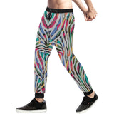 Colorful zebra skin pattern Unisex Casual Sweatpants