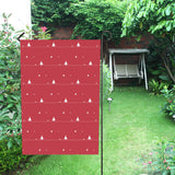 Christmas tree star snow red background House Flag Garden Flag