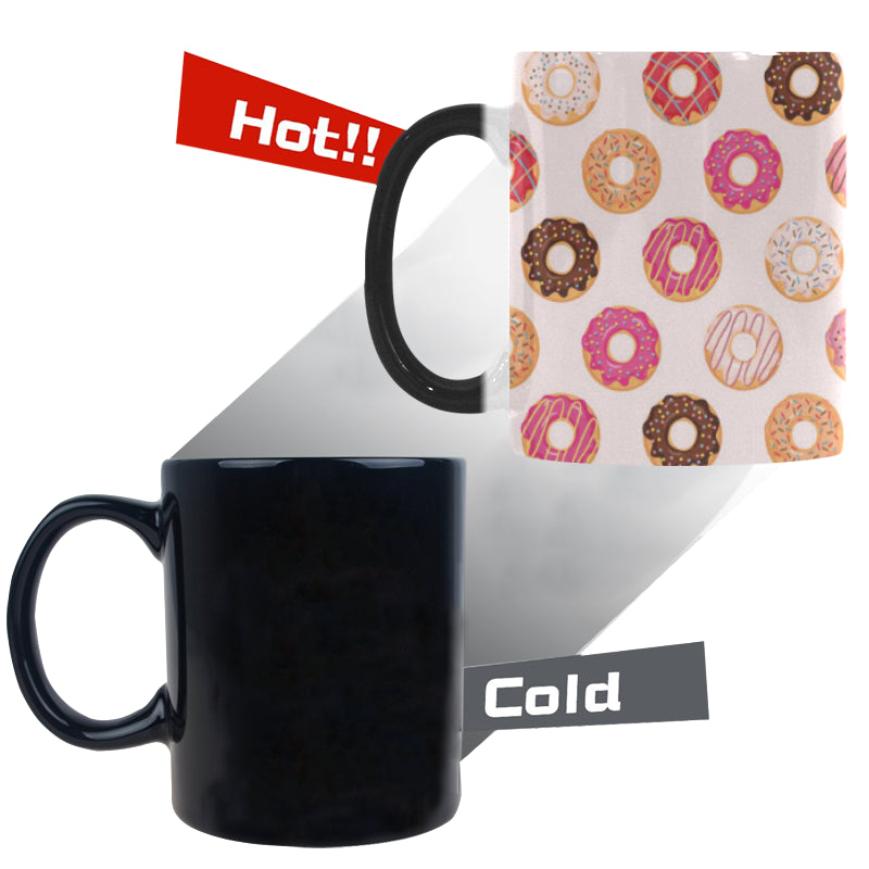 Colorful donut pattern Morphing Mug Heat Changing Mug