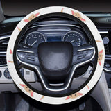 Chihuahua bone paw pattern Car Steering Wheel Cover