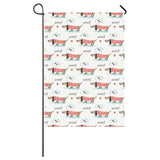 Cute dachshund bone pattern House Flag Garden Flag