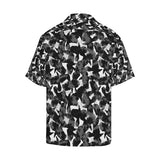 Crow illustration pattern Men's All Over Print Hawaiian Shirt