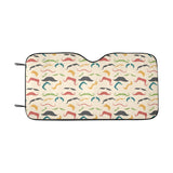 Mustache Beard Pattern Print Design 03 Car Sun Shade