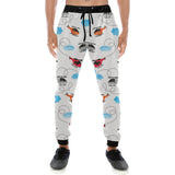 Watercolor helicopter cloud pattern Unisex Casual Sweatpants
