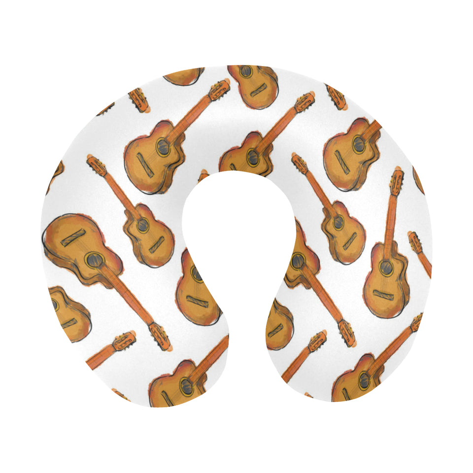 Paint Guitar Pattern U-Shaped Travel Neck Pillow