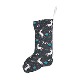 unicorn rainbows moon clound star pattern Christmas Stocking