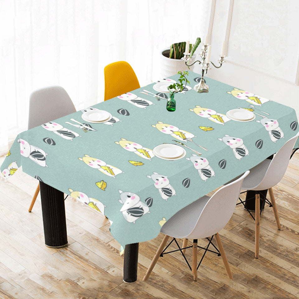 Cute hamster cheese pattern Tablecloth
