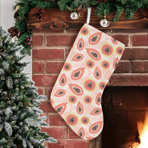 papaya leaves pattern Christmas Stocking