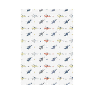 Cute helicopter star pattern House Flag Garden Flag