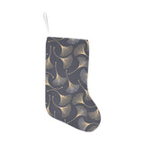 Gold ginkgo leaves Christmas Stocking