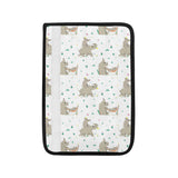 Cute Rhino pattern background Car Seat Belt Cover