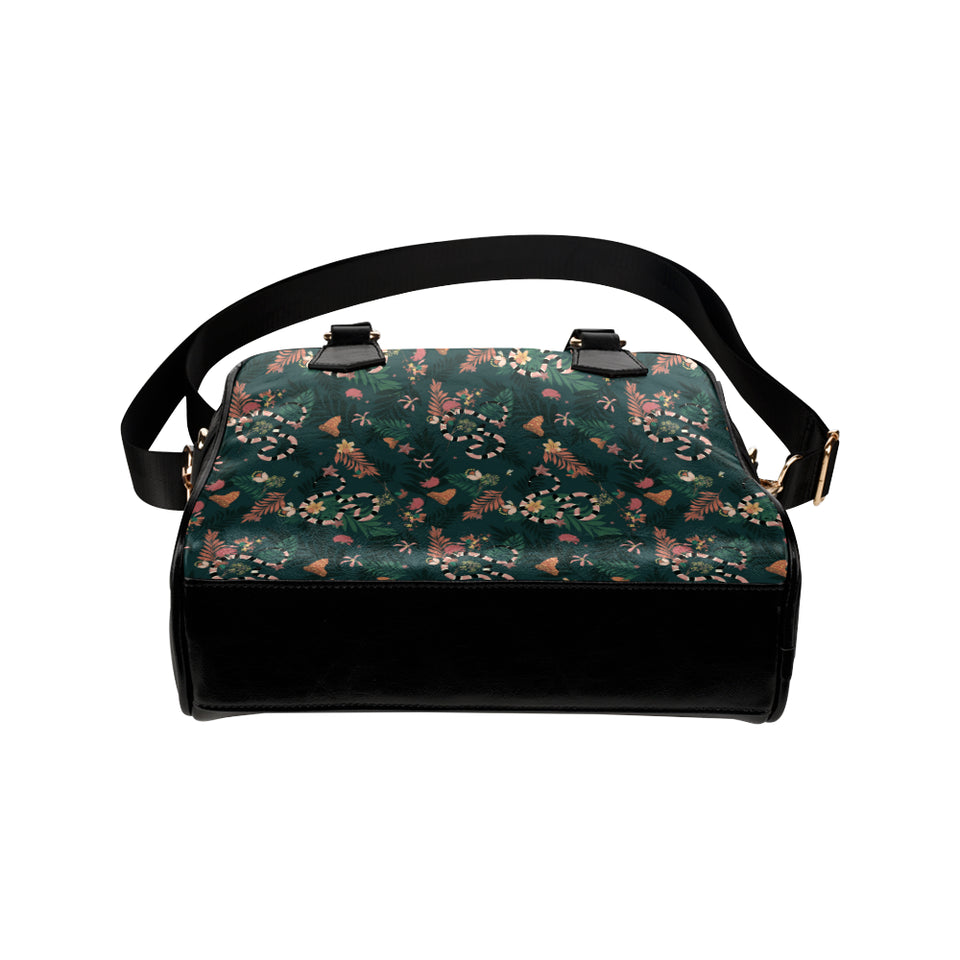 Snake forest pattern Shoulder Handbag