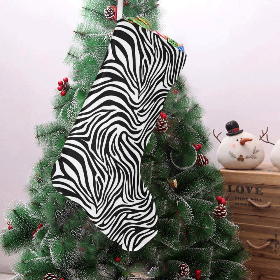 Zebra skin pattern Christmas Stocking