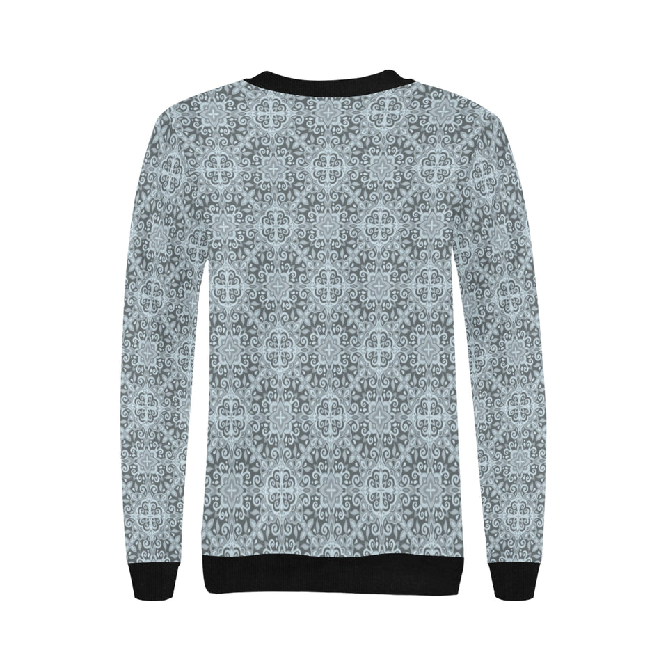 Traditional indian element pattern Women's Crew Neck Sweatshirt