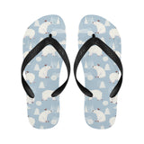 Cute polar bears Christmas decoration pattern Unisex Flip Flops