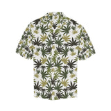 Canabis Marijuana Weed Pattern Print Design 05 Men's All Over Print Hawaiian Shirt (Model T58)