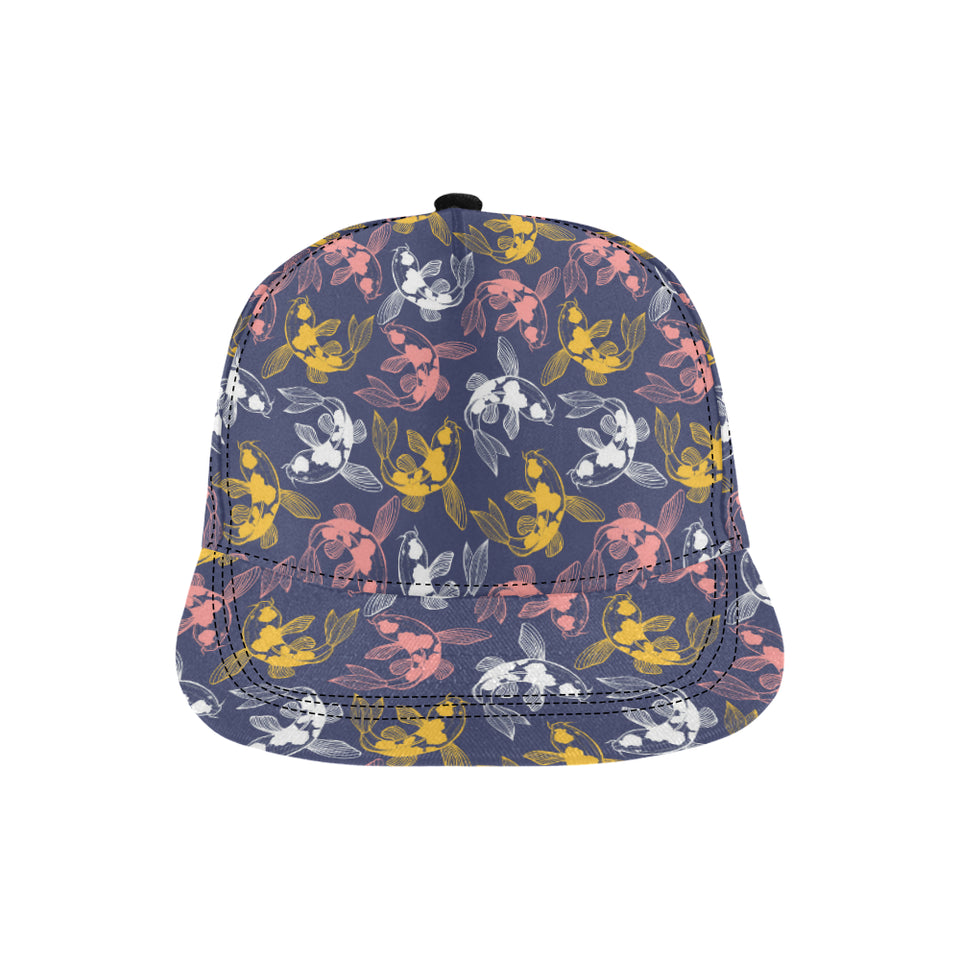 Koi Fish Carp Fish pattern All Over Print Snapback Cap