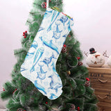 Watercolor dolphin pattern Christmas Stocking