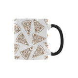 Hand drawn pizza pattern Morphing Mug Heat Changing Mug