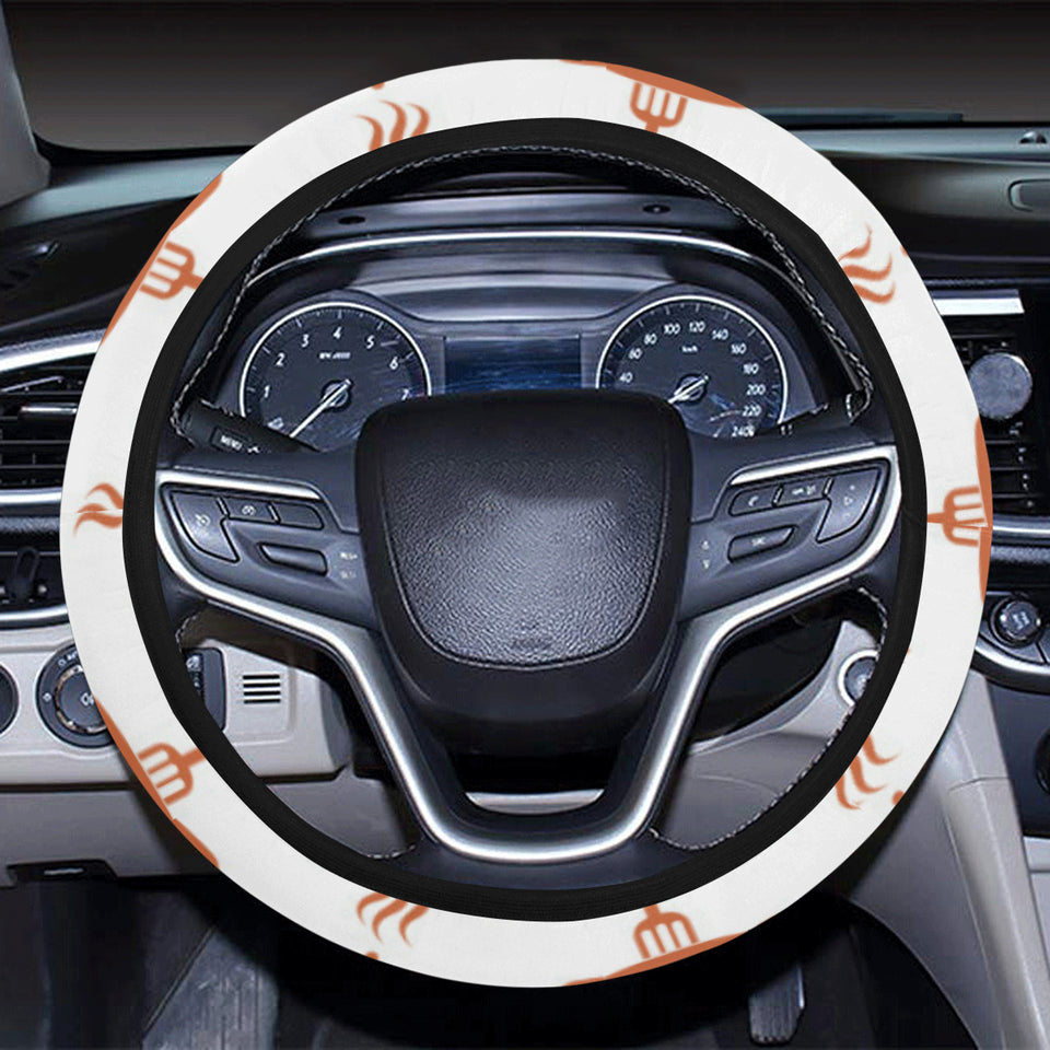 Sausage Pattern Print Design 05 Car Steering Wheel Cover