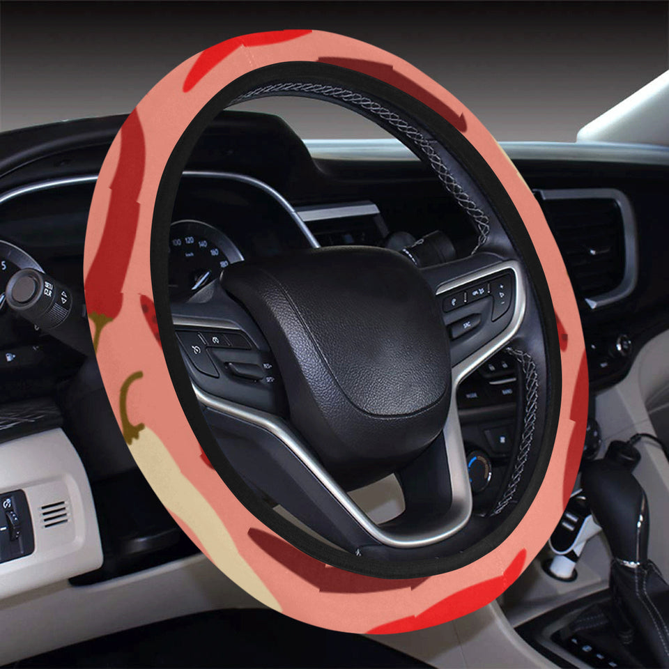 Beautiful Chili peppers pattern Car Steering Wheel Cover