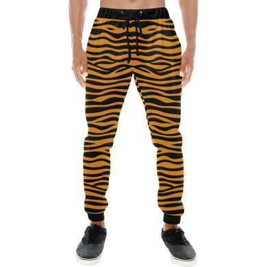 Bengal tigers skin print pattern background Unisex Casual Sweatpants