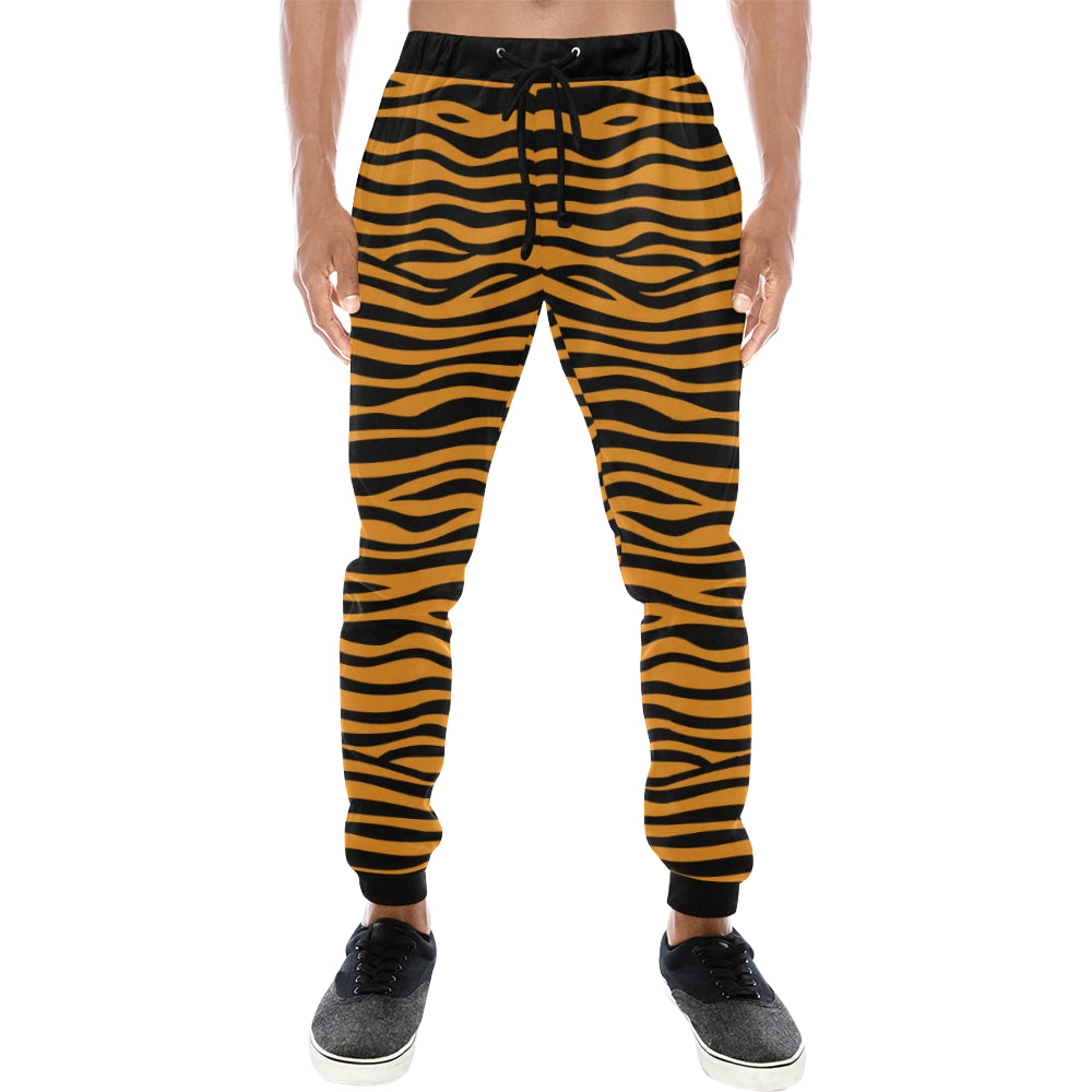 Bengal tigers skin print pattern background Unisex Casual Sweatpants