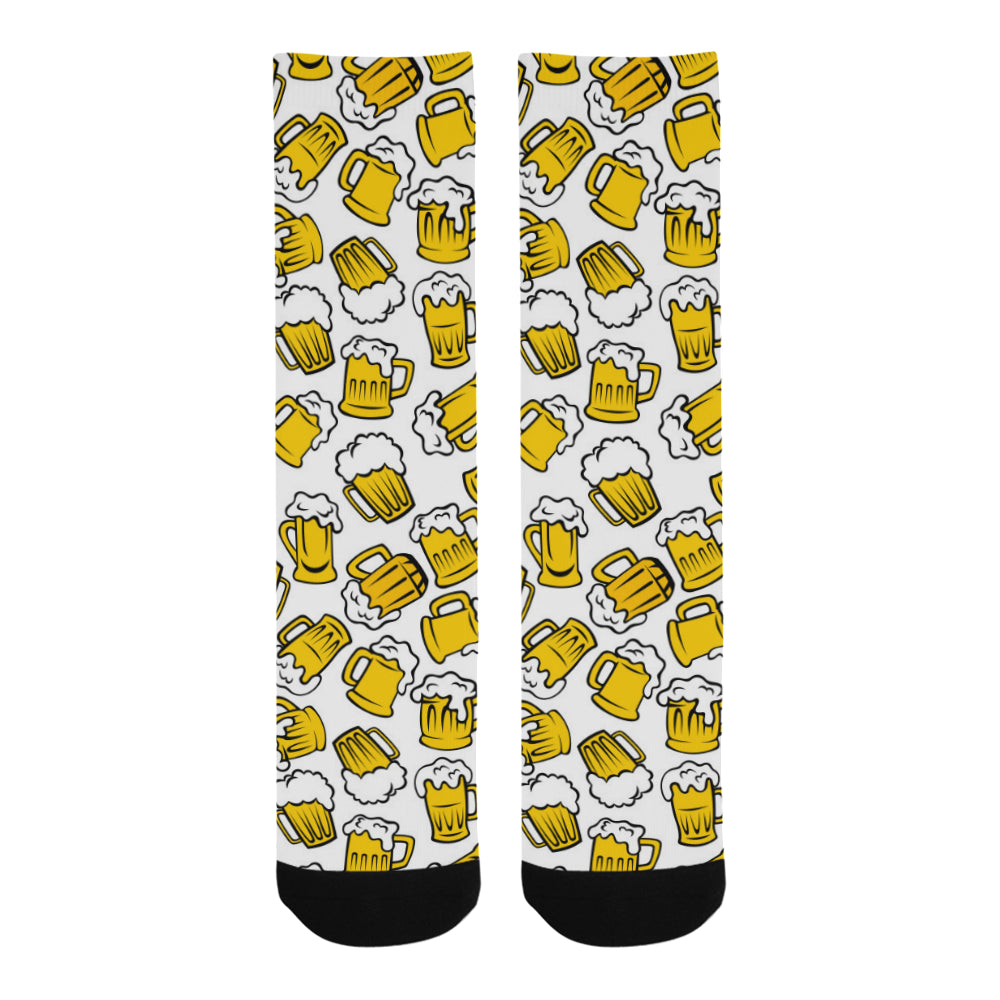 Beer design pattern Crew Socks
