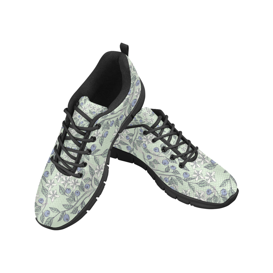 hand drawn blueberry pattern Men's Sneaker Shoes