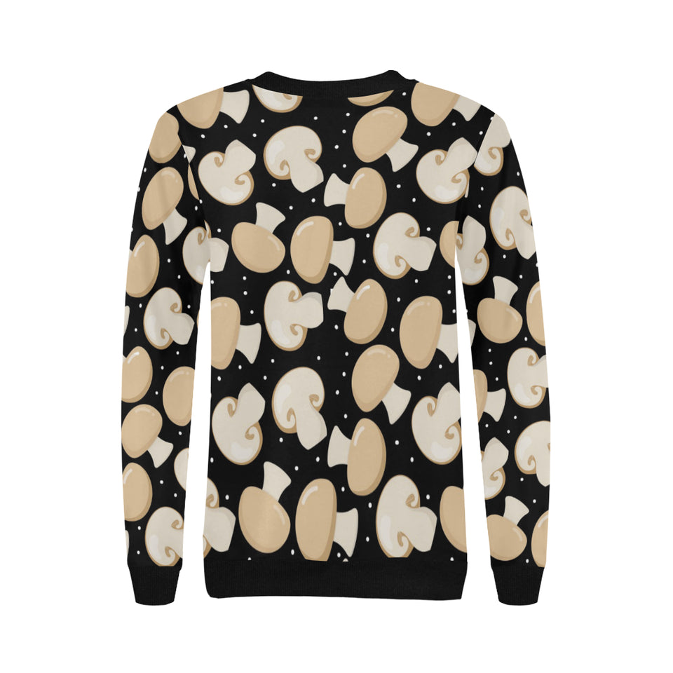 Champignon mushroom pattern Women's Crew Neck Sweatshirt