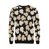Champignon mushroom pattern Women's Crew Neck Sweatshirt