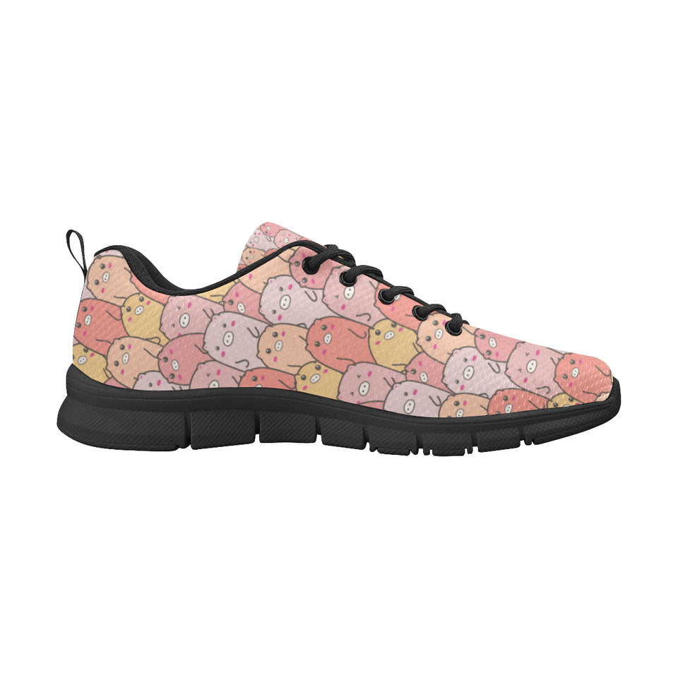 Pig Pattern Print Design 04 Men's Breathable Sneakers ( Model 055)