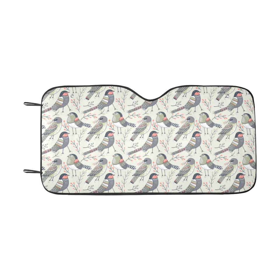 Pigeon Pattern Print Design 04 Car Sun Shade