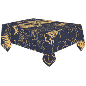 Gold dragon pattern Tablecloth